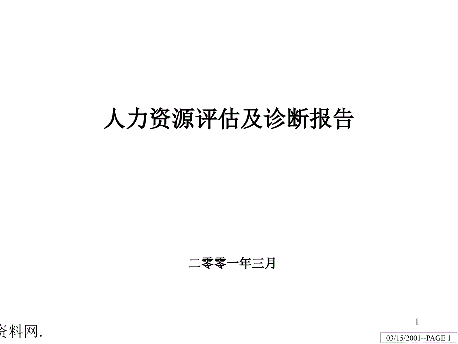 XX股份HR评估及诊断_第1页