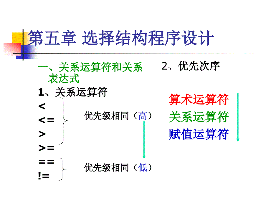 f 第五章 逻辑运算和判断选取控制_第1页