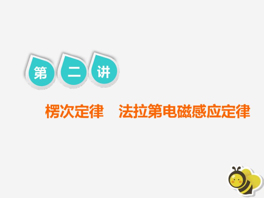 高考物理二轮复习第一部分专题四电路与电磁感应第二讲楞次定律法拉第电磁感应定律ppt课件x_第1页