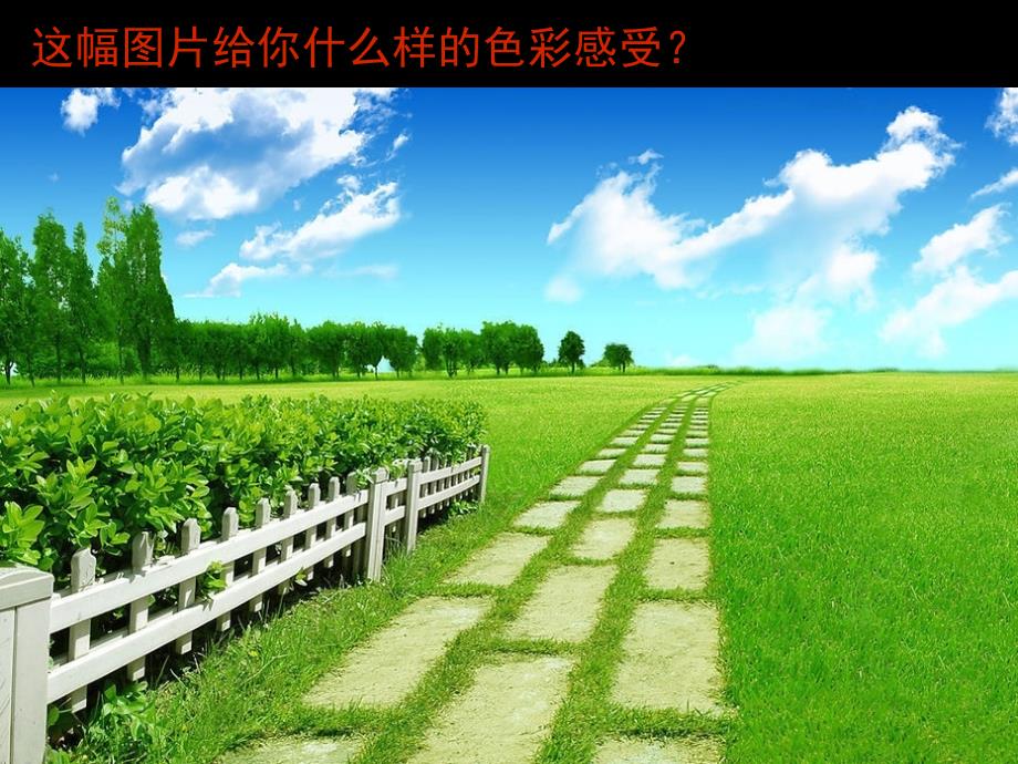 人美版小学美术第六课画一幅色彩和谐的画ppt课件_第1页