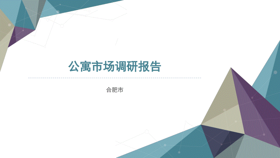 合肥市公寓市场调研报告课件_第1页