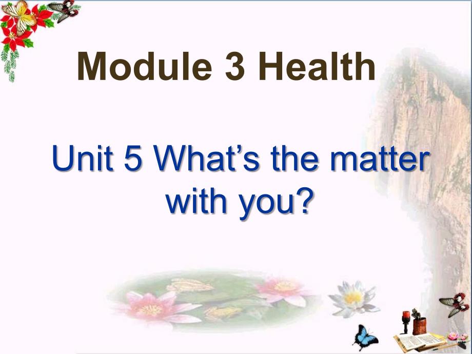 六年级英语上册Unit5What’sthematterswithyouppt课件1广州版_第1页