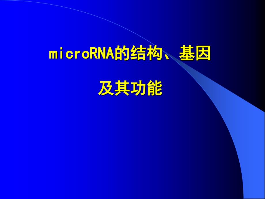 microRNAs_第1页