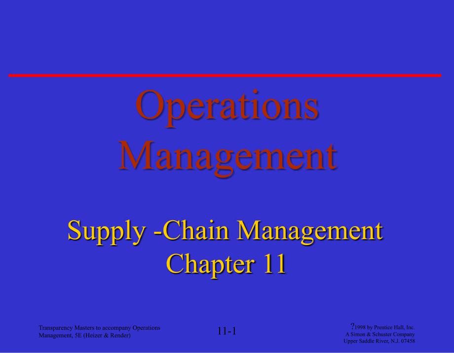 _11Supply-ChainManagement(运营管理,英文版)_第1页