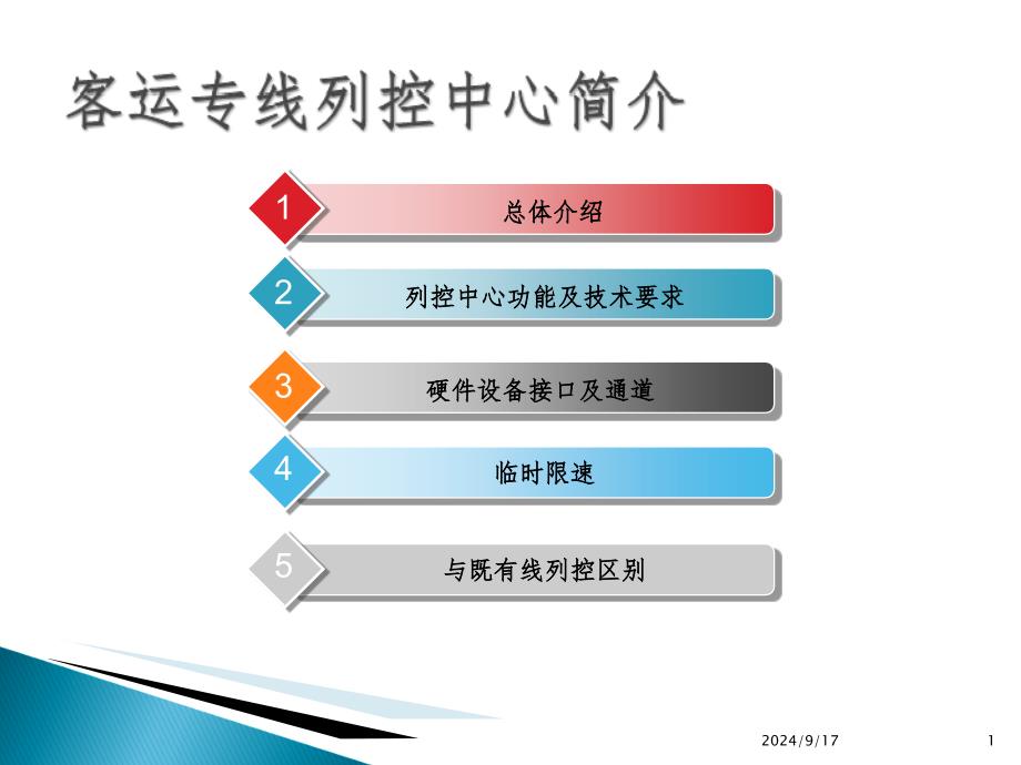 客运专线列控中心培训课件_第1页