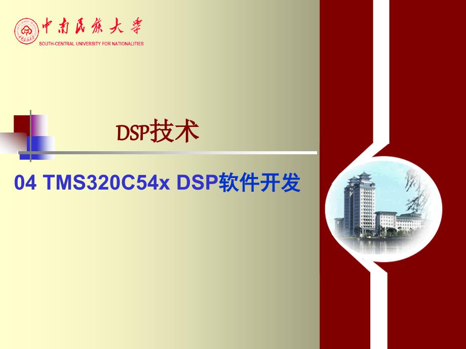 04 DSP软件开发_第1页