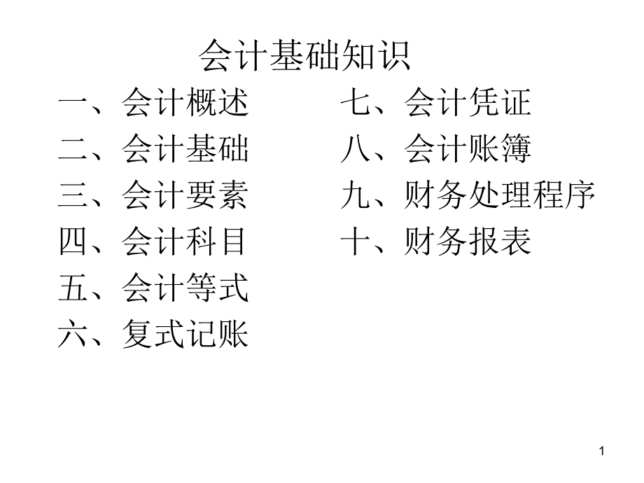 会计基础知识_讲解（PPT78页)_第1页