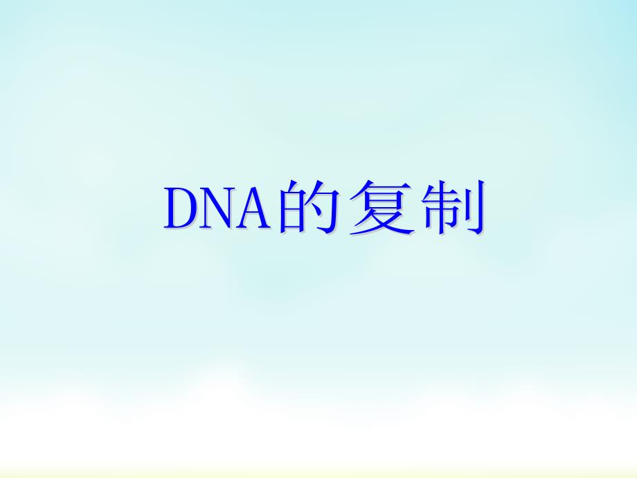 DNA的复制(动画)_第1页