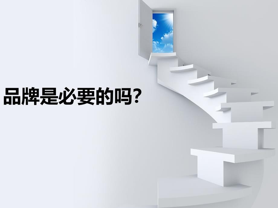 品牌是必要的吗？-正方观点_第1页