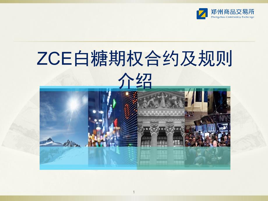 ZCE白糖期权合约及规则介绍_第1页