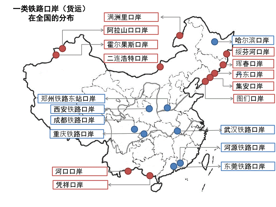 全国铁路口岸功能布局总结_第1页