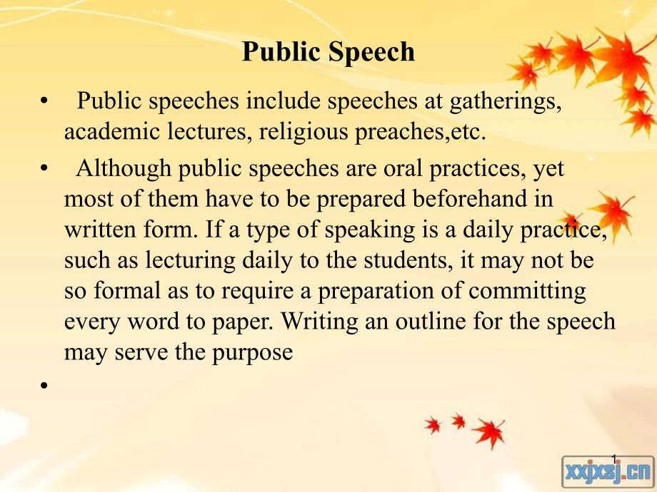 修辞与文体Publicspeech_第1页