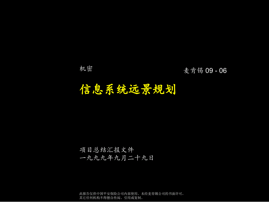 平安信息系统远景规划_第1页