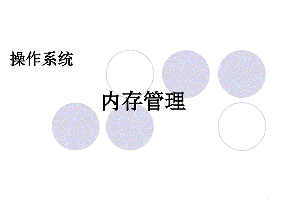 内存管理实验_第1页