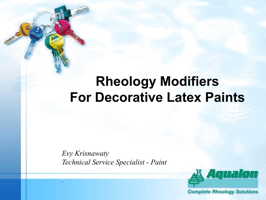 Rheology Modifiers For Decorative Latex Paints_第1页