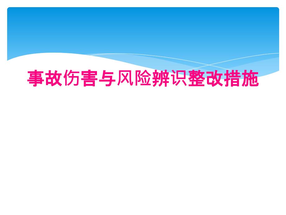 事故伤害与风险辨识整改措施_第1页