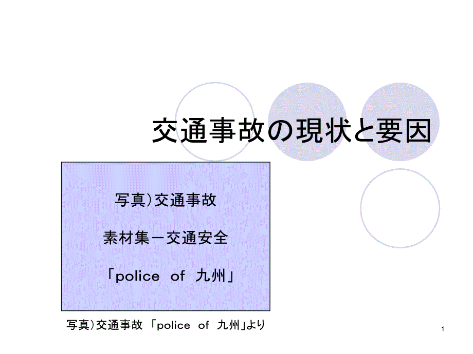 交通事故现状要因_第1页