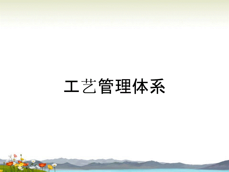 工艺管理体系_第1页