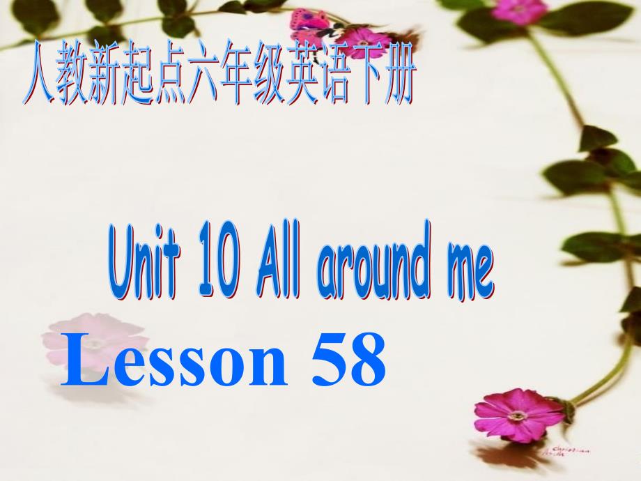 六年级英语下册 Unit 10 All around me课件 人教新起点_第1页