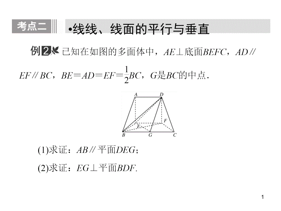 平行与垂直的证明_第1页