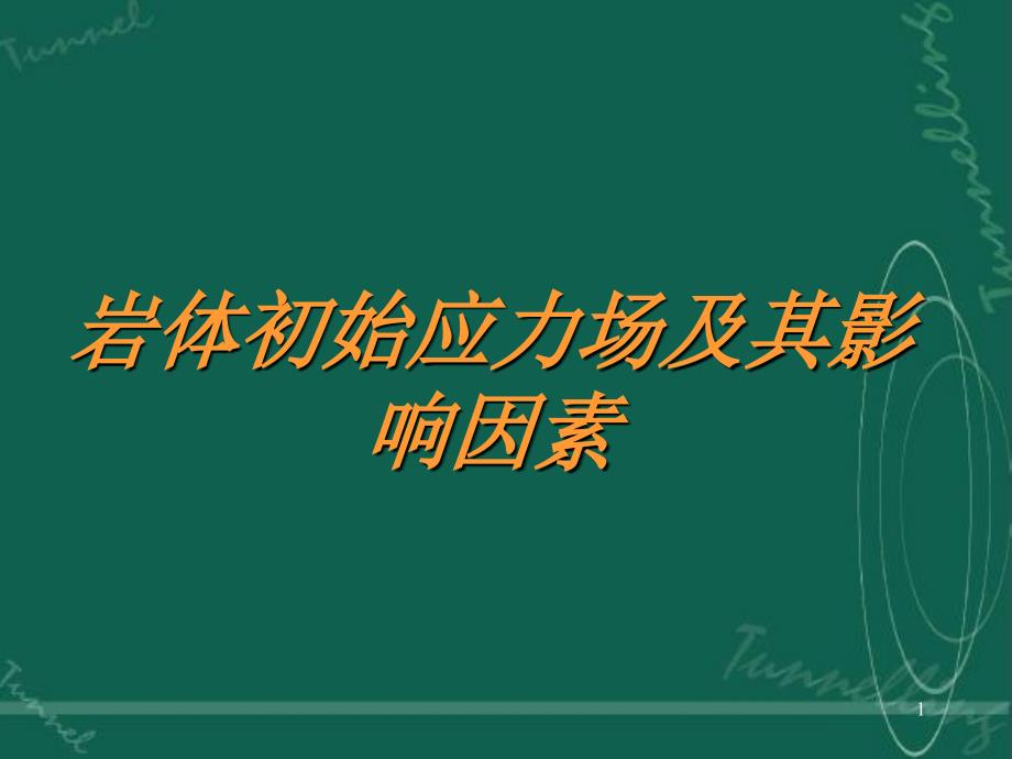 岩体初始应力场及其影响因素汶川地震_第1页