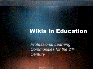 国外教育WikisinEducation课件