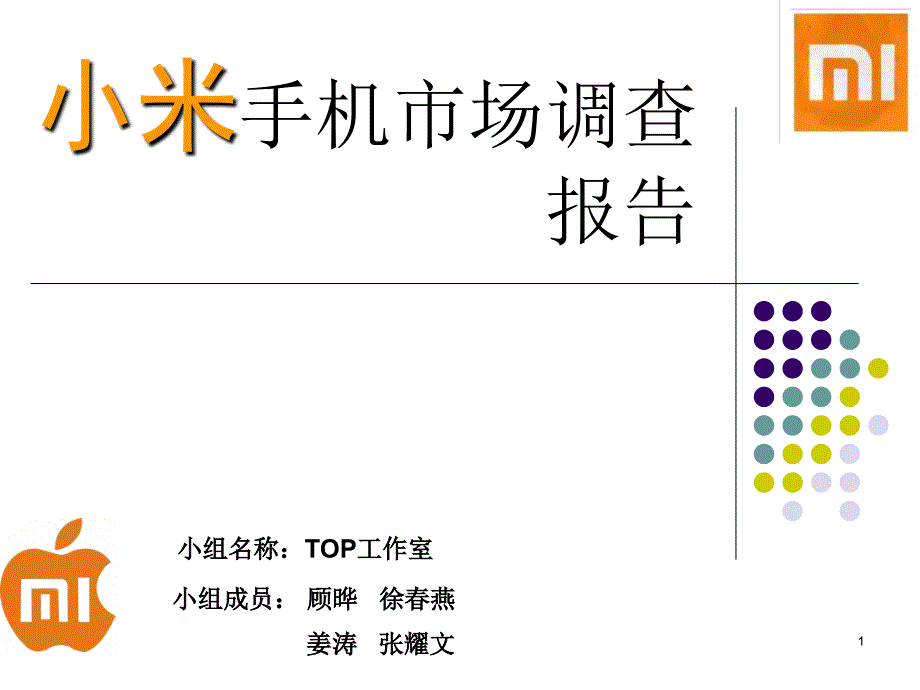 小米手机市场调查_第1页