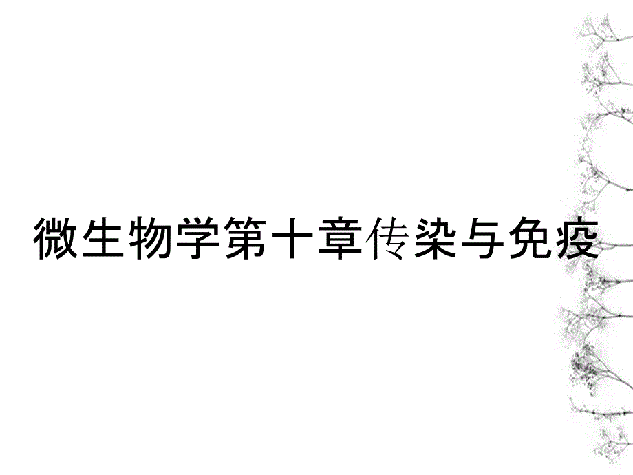 微生物学第十章传染与免疫_第1页