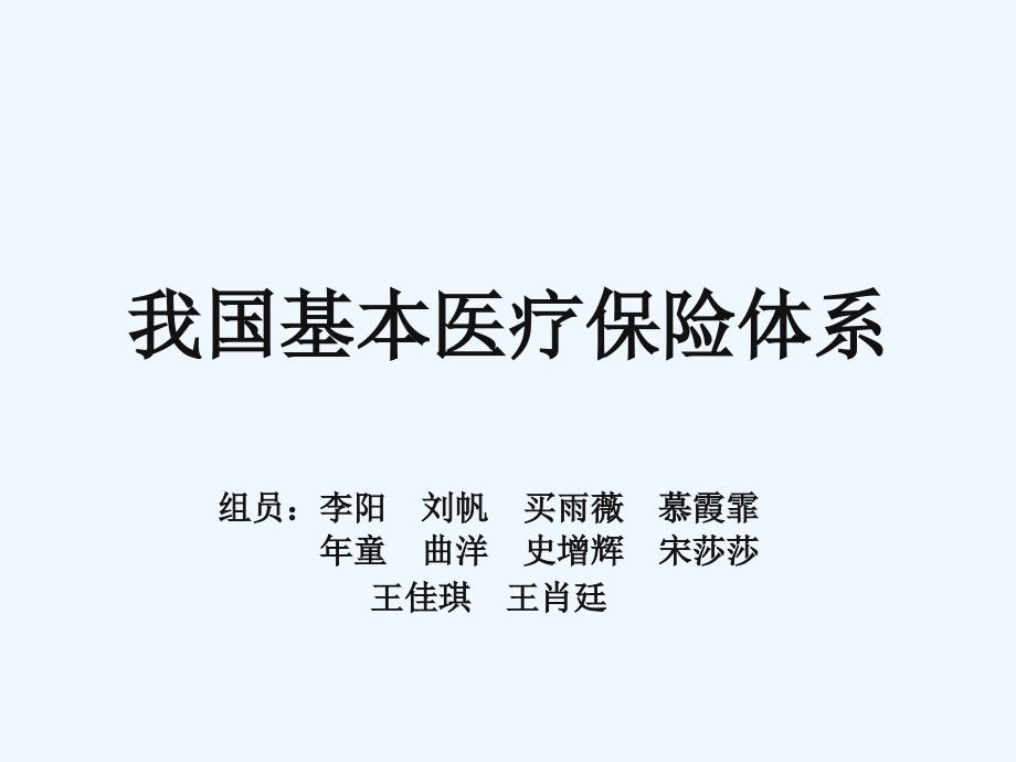 我国基本医疗保险体系分析_第1页