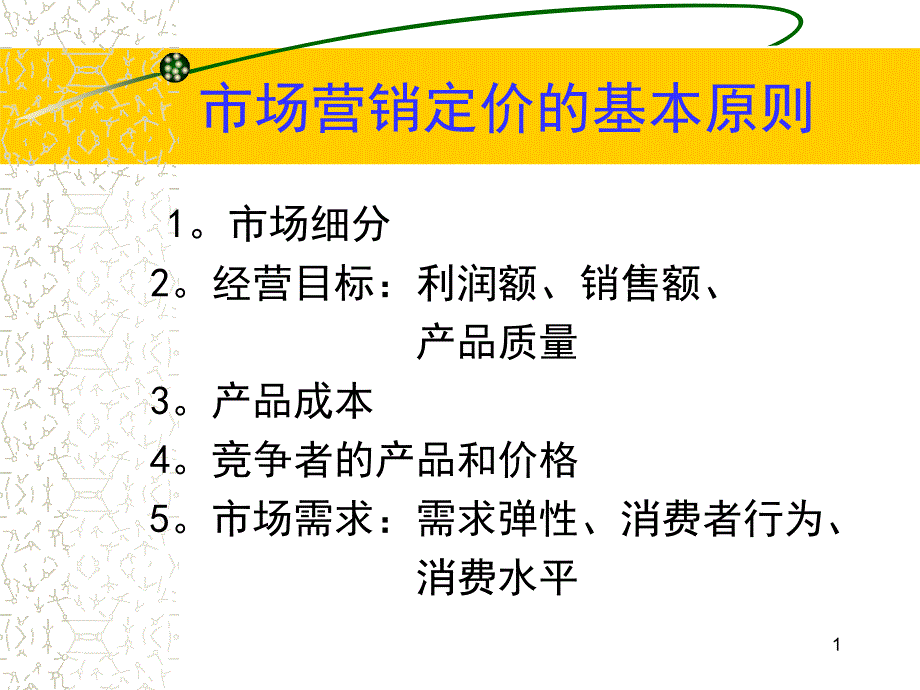 市场营销定价的基本原则_第1页