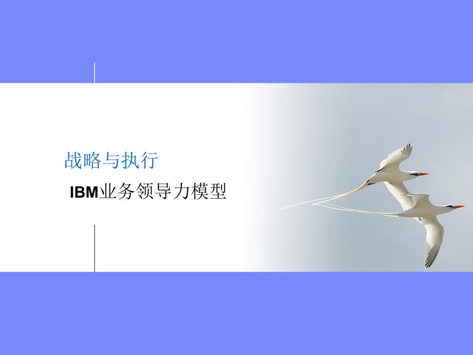 战略与执行之IBM业务领导力模型_第1页