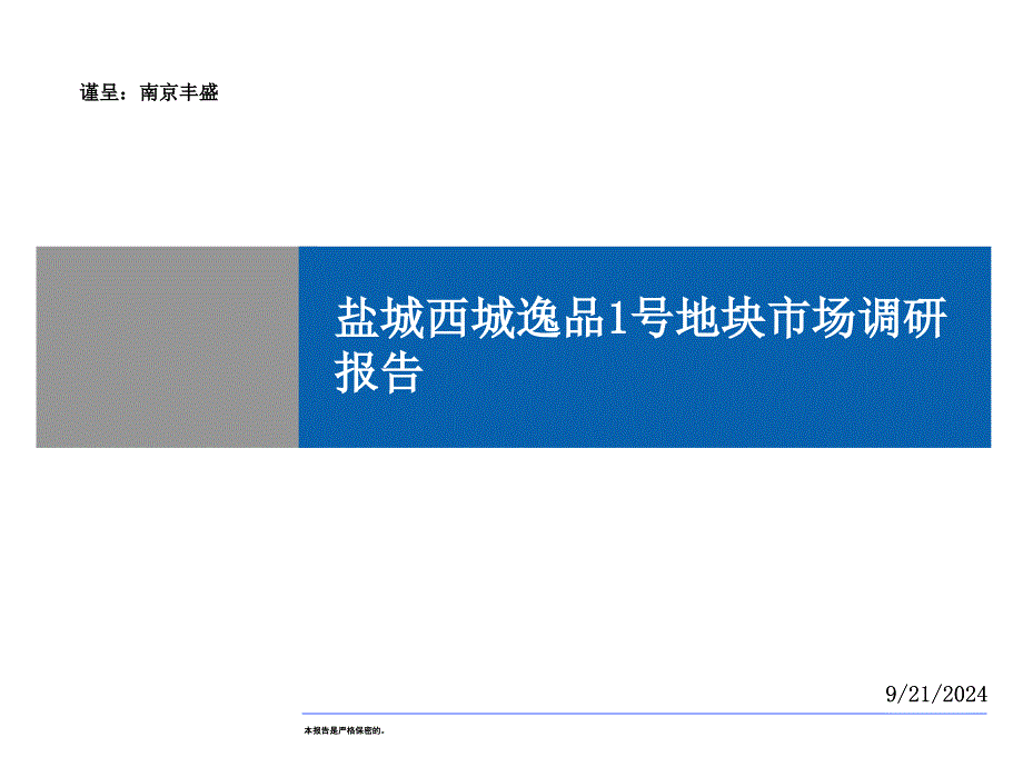 地块市场调研报告_第1页