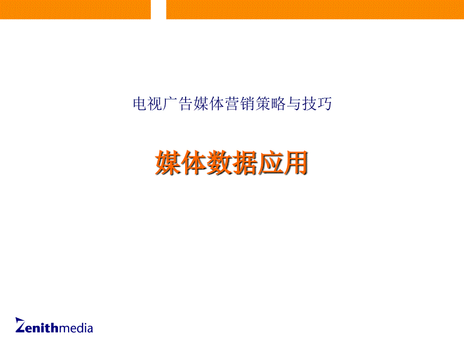 电视广告媒体营销策略与技巧_第1页