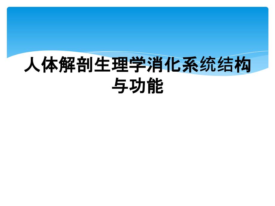 人体解剖生理学消化系统结构与功能_第1页