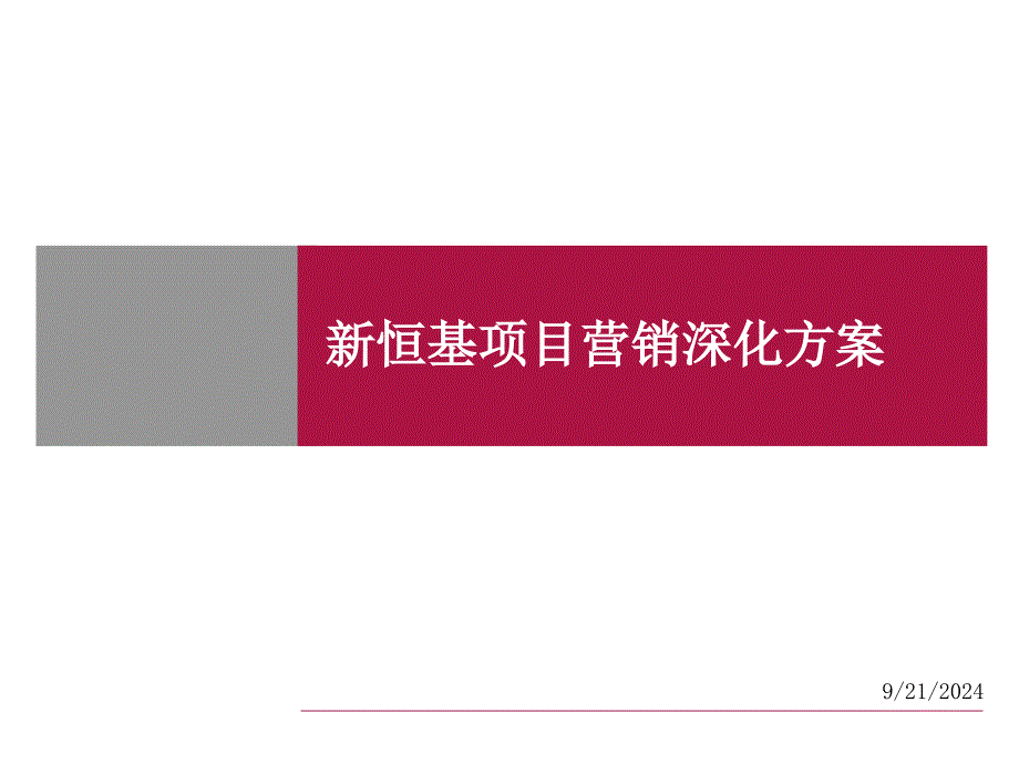 新恒基项目营销方案_第1页