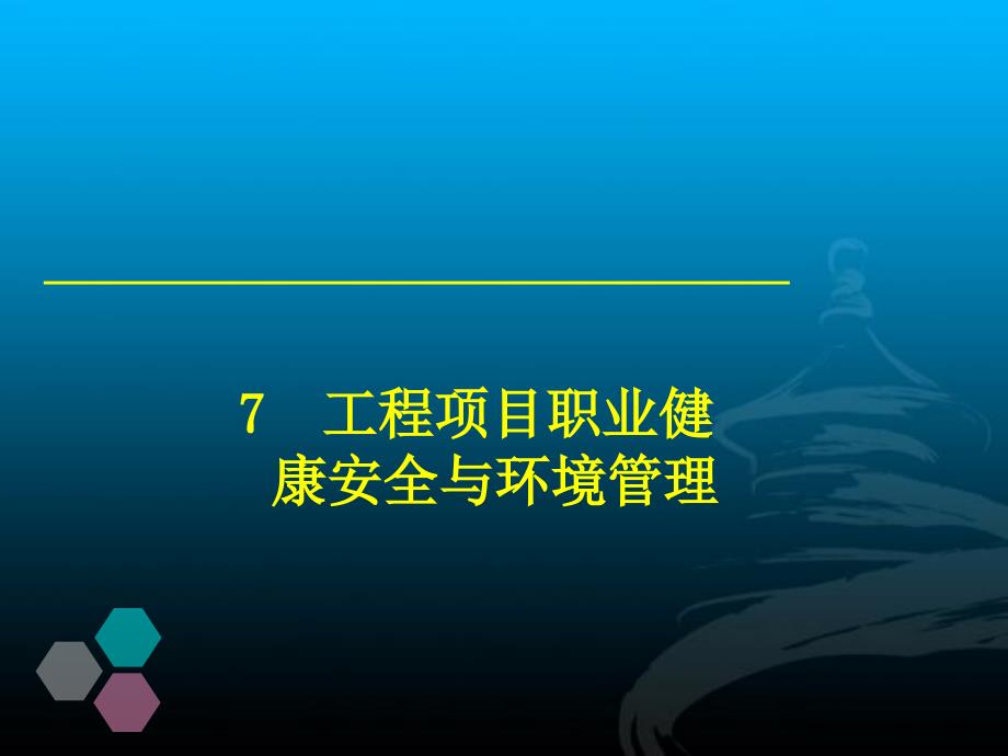 工程项目职业健康安全与环境管理_第1页