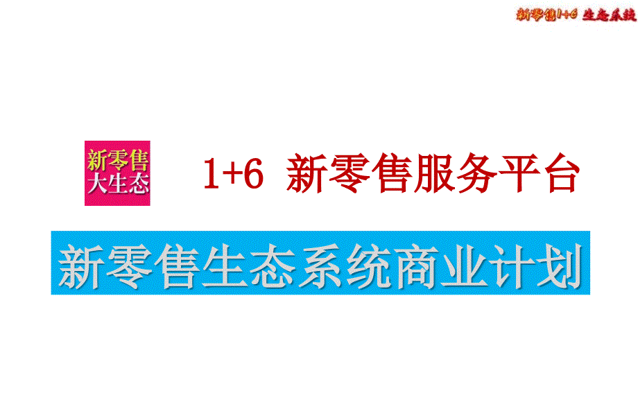 新零售1+6生态系统商业计划0203_第1页