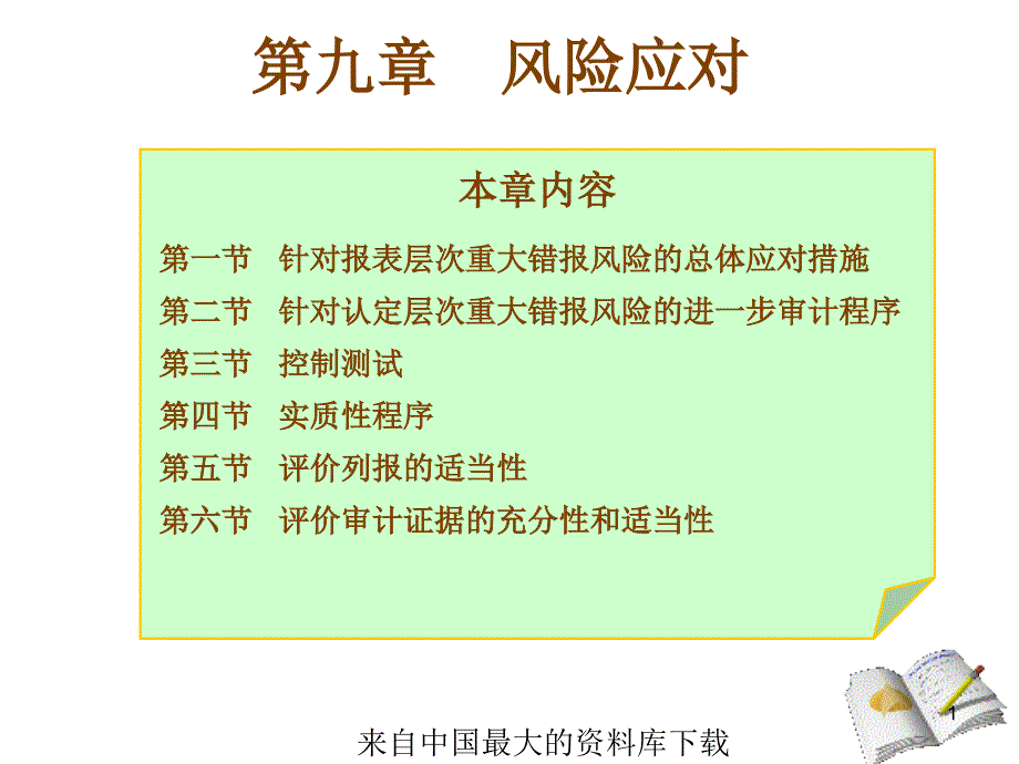 [内部审计]风险应对(ppt 23页)_第1页