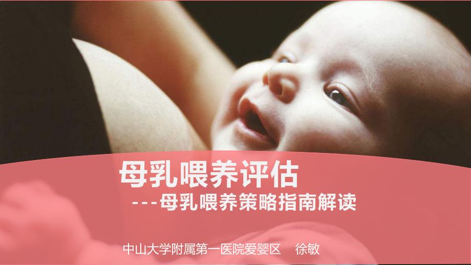 母乳喂养评估---母乳喂养促进策略指南解读(终版)_第1页