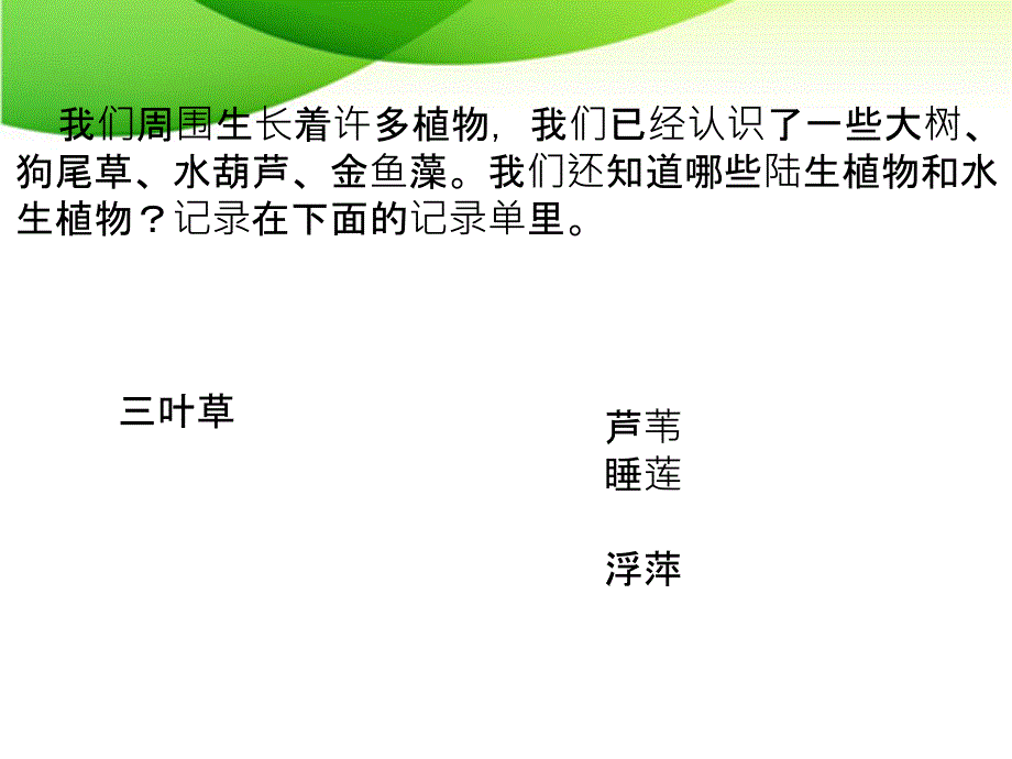 教科版科学三年级上册《植物有哪些共同特点》教程_第1页