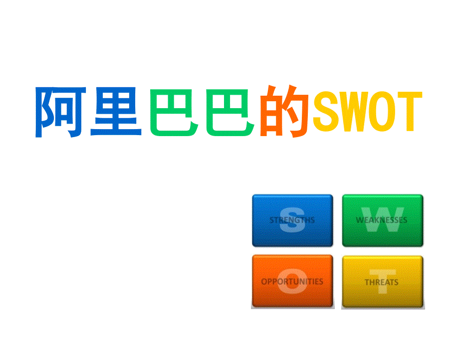 【广告策划】阿里巴巴swot分析_第1页