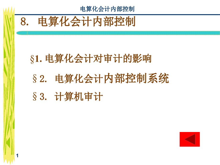 8-1会计电算化内部控制_第1页