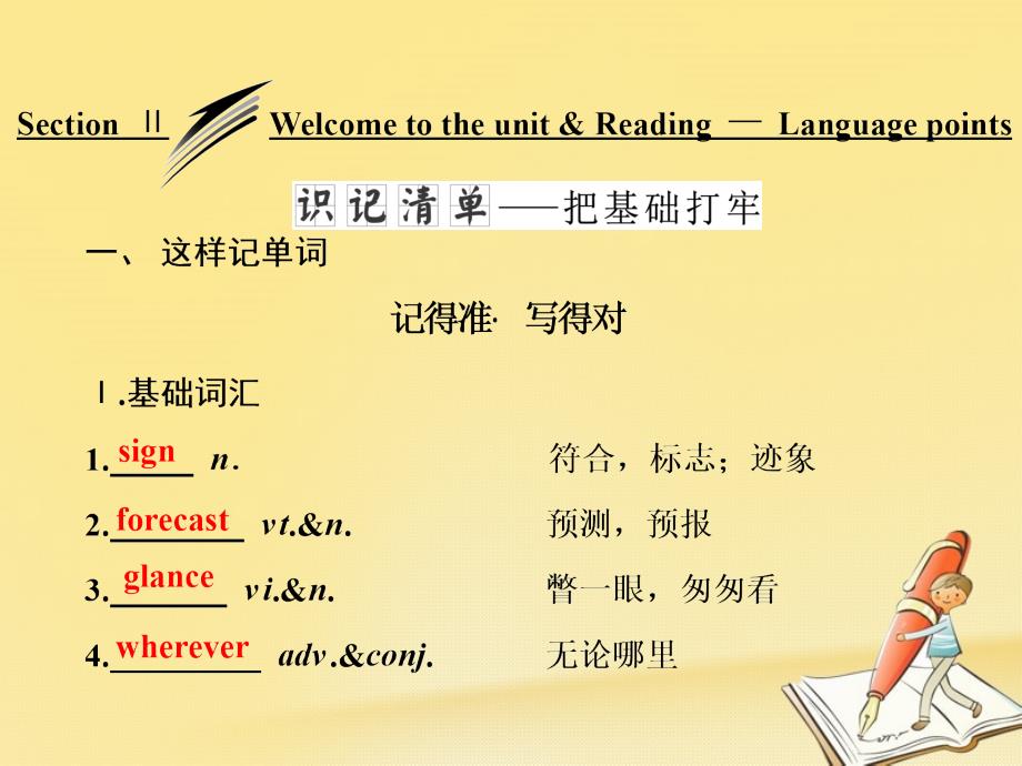 20172018学年高中英语 unit 1 the world of our senses section ⅱ welcome to the unitamp; readinglanguage points课件 牛津译林版必修3_第1页