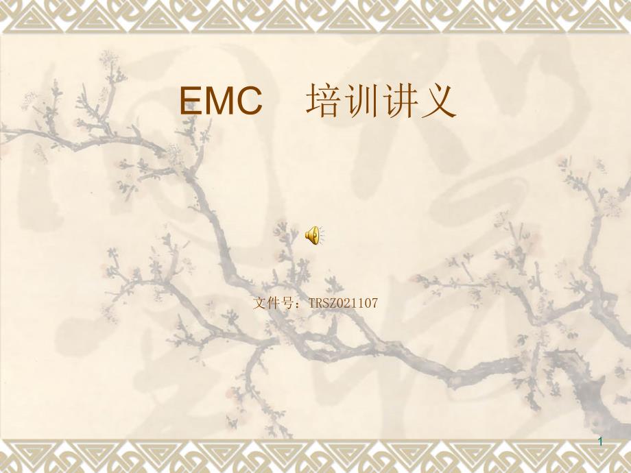 EMC定义和术语、测试的培训讲义_第1页