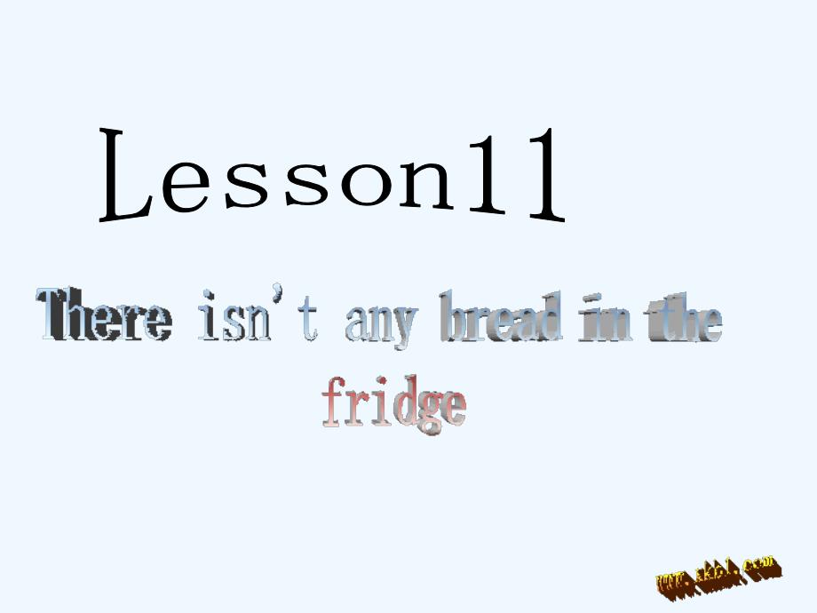 科普版五上lesson11-There-isn't-any-bread-in-the-fridge_第1页