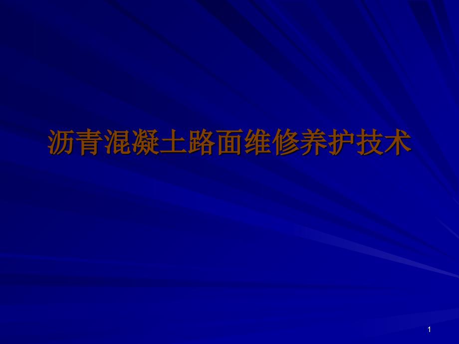 pAAA沥青混凝土路面维修养护技术_第1页