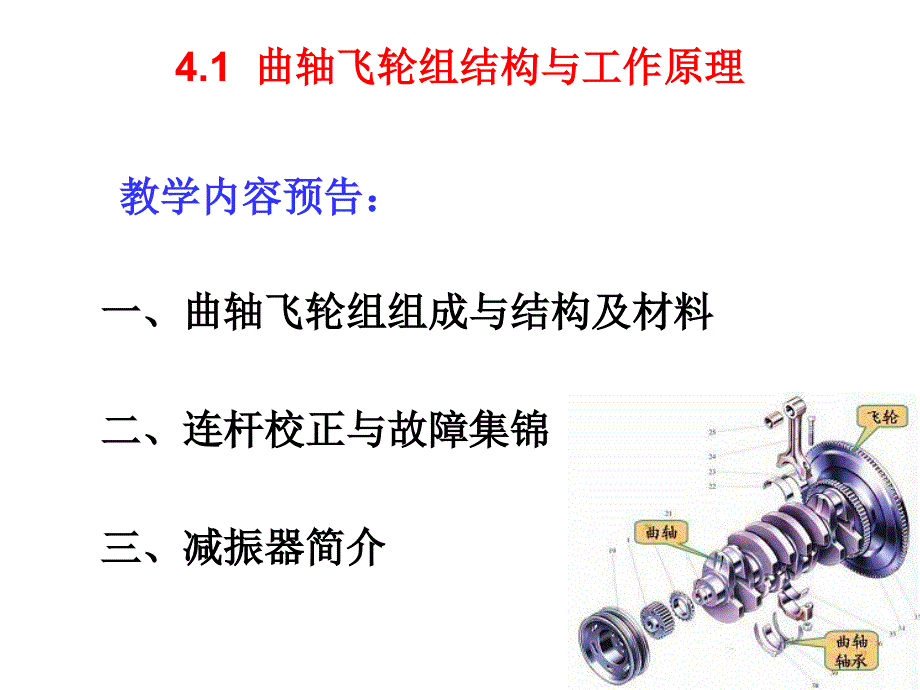 曲轴飞轮组结构与工作原理_第1页