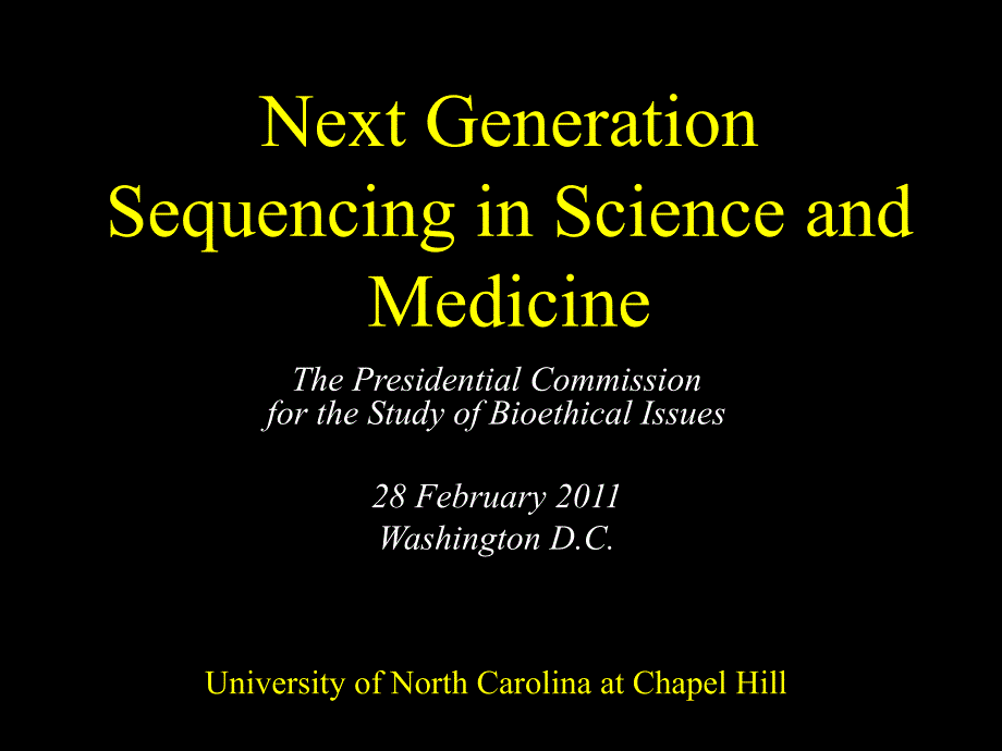 Next Generation Sequencing in Science and Medicine_第1页