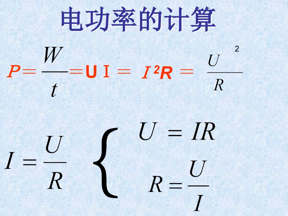 电功率的有关计算(ppt课件)_第1页