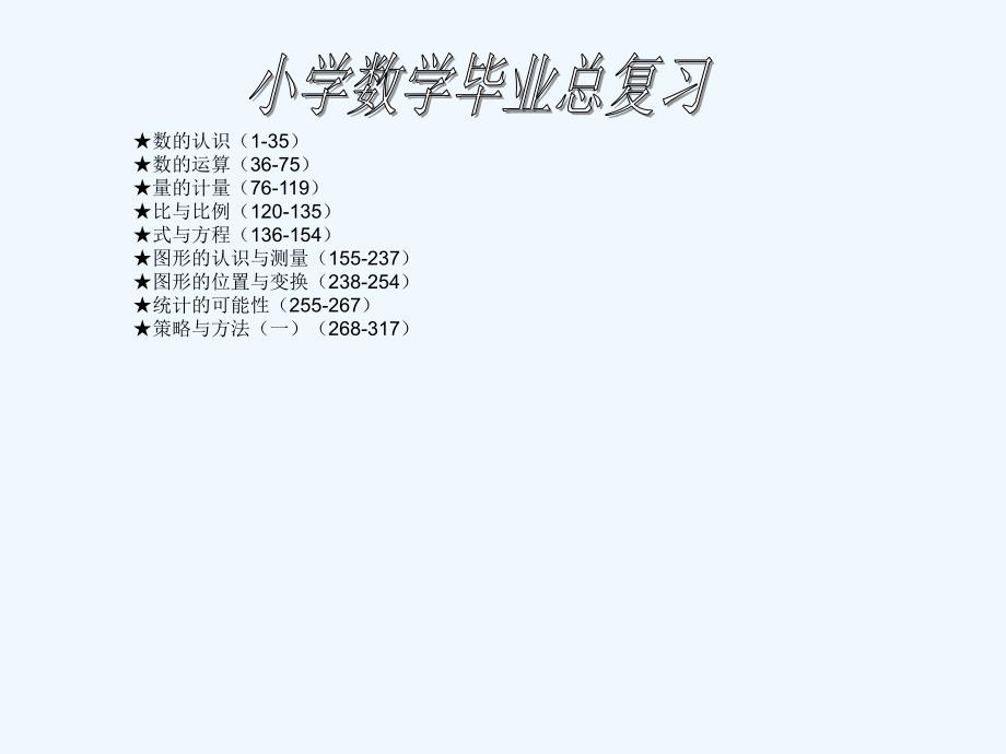 人教版六年级数学总复习全套课件_第1页